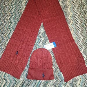 Polo Ralph Lauren Men's Red and Burgundy Scarf-wraps